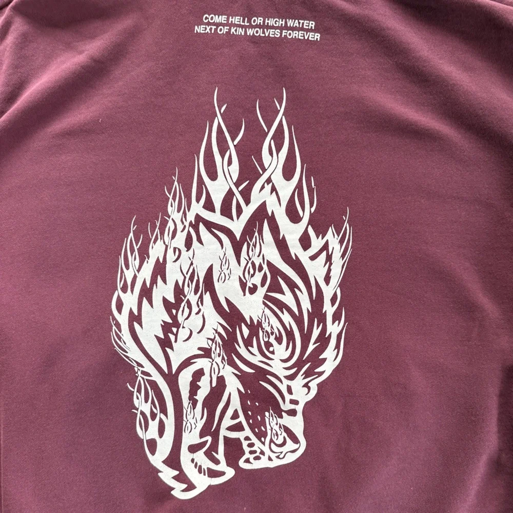 Darc Sport Come Hell or High Water Inferno Next of Kin Wolves Hoodie Size Large - Picture 5 of 8
